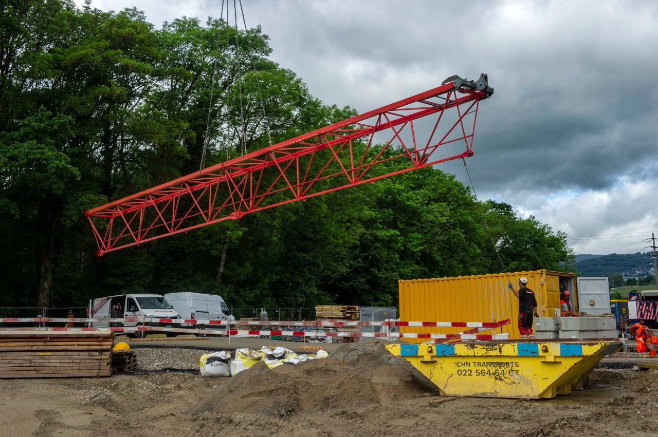 Chantier Lavasson - Arrivée de la grue - Mai 2026