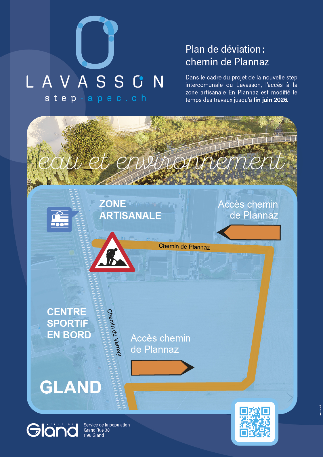 Deviation routière au chemin du Vernay